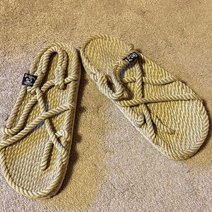 Rope-Style Tan Sandals